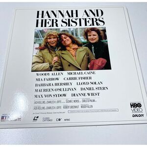 Hannah and Her Sisters HBO‎ Video Laserdisc LD ID5144 Woody Allen Carrier Fisher